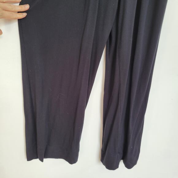 CAbi Downtown Jumpsuit Black V Neck Stretch Jersey Cap Sleeves Women Small - Picture 5 of 13